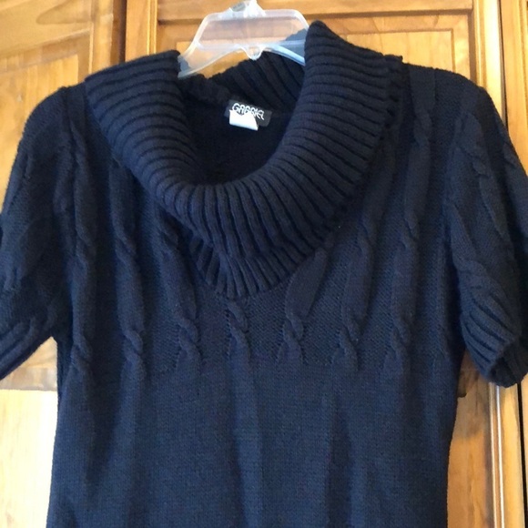 Gabriel Black Cowl Neck Tunic Sweater Medium - Picture 2 of 4